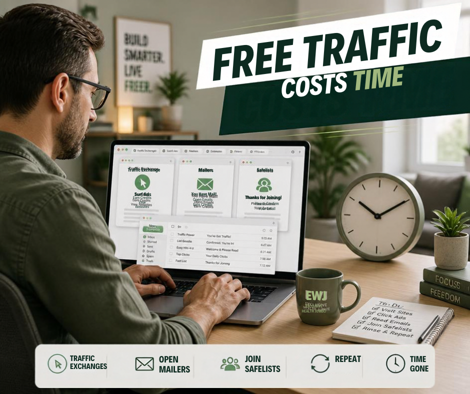 Free traffic sources for affiliate marketing can cost time